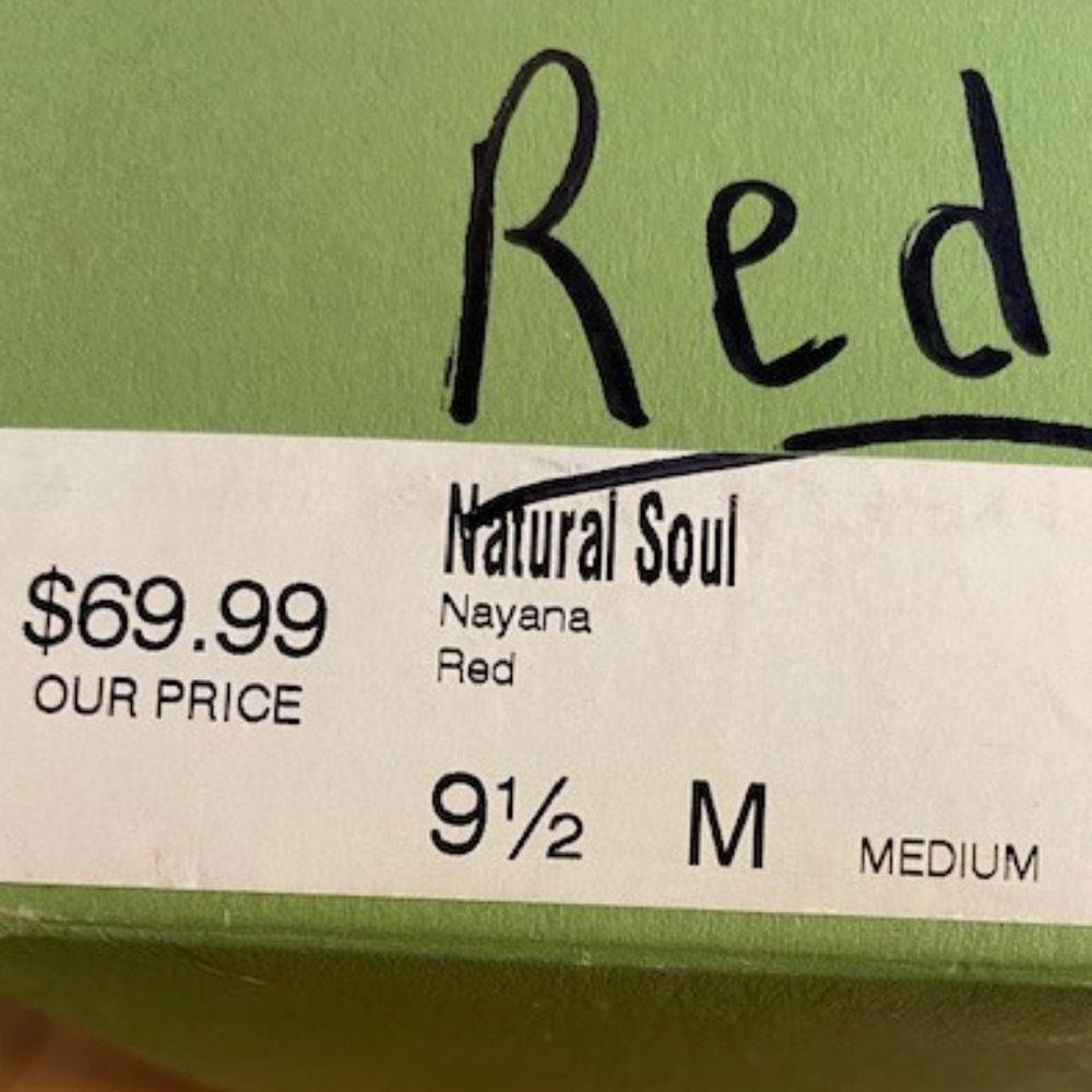 Natural Soul by Naturalizer - Red Flats - Sz - 9.5 - Picture 13 of 13